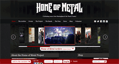 Desktop Screenshot of homeofmetal.com